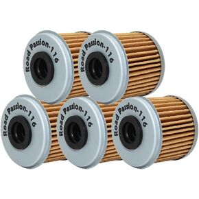 Road Passion High Performance Oil Filter for HONDA TRX450R 450 06-09 2012 TRX450 R 444 04-05 TRX450ER 450 06-09 12-14(pack of 5)