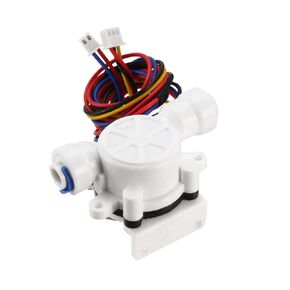 uxcell 1/4in Quick Connect Hall Effect Liquid Water Flow Sensor Switch Flowmeter Counter Meter DC5V 0.05-0.8L/min