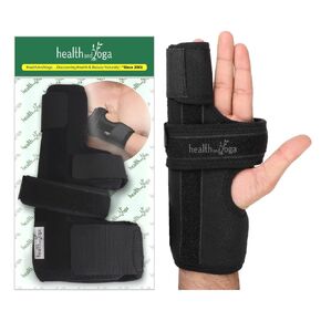 HealthAndYoga™ GuardNHeal Ulnar Gutter Boxer Splint – Must Use for Pinky Finger Splint, Boxer’s Fracture, Ulnar Gutter Wrist Brace, Metacarpal finger splint, Dupuytren's contracture - for Left or Right Hand (Medium)