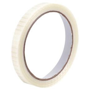 MECCANIXITY Filament Strapping Tape, 1/2 Inch x 22 Yards 5.3 Mil, Reinforced Fiberglass Tape Transparent