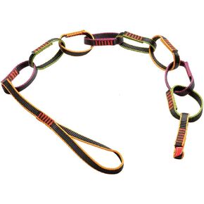 Daisy Loop Chain for Climbing,22KN(4850lb) Nylon Webbing Sling Safe Chain for Outdoor Activities,Personal Anchor Tether System,Aid Climbing(140cm/55in)