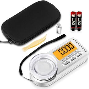 Milligram Scale, 50g x 0.001g High Precision Portable Jewelry Scale with LCD Display, Tare, 6 Units Mini Mg Scale, Micro Gram Scale for Powder Medicine, Gold, Gem, Reloading