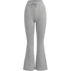 COZYEASE Girls' Flare Leg Sweatpants Drawstring Waist Elastic Long Yoga Flare Pants Trousers with Pocket in Saudi Arabia