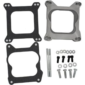1 Set SHLPDFM Carburetor Spacer 3/4" Plastic Phenolic 4-Barrel Square Bore Carburetors to Quadrajet Spread Bore