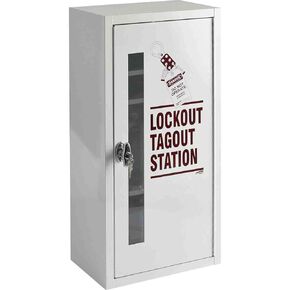 Brady LC977A, Lockout Tagout Station, Cabinet Only with Locking Handle