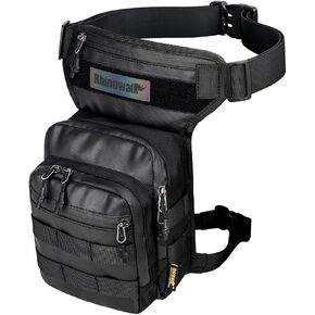 Motorcycle Drop Leg Bag Military Thigh Pouch Bag Tactical Hip Thigh Pack Leg Bag Multifunctional for Riding Cycling Hiking Climbing Men and women