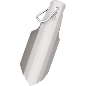 Lixada Titanium Shovel Garden Hand Shovel Outdoor Camping Hiking Backpacking Trowel with/without Clip, 6.9in/8in