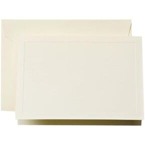 Crane & Co. Ecruwhite Paneled Frame Note (CN1373)