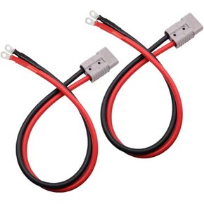 50Amp Power Connector Plug 50A Quick Connect Disconnect Max 600 V,10 AWG 0.98ft Cable Wire with O-Ring (50A 30CM 2Pcs)