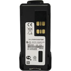 PMNN4409 PMNN4409AR 2600mAh Li-ion Battery with Belt Clip Compatible for Motorola XPR3300 XPR7350 XPR7550 XPR7580 XPR3300e XPR3500e XPR7350e XPR7550e XPR7580e APX4000 APX1000(Without IMPRES)