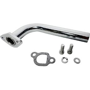 Exhaust Headers Pipe Kit For Predator 208cc 212cc Go Kart,Mini Bike,Compatible with Honda GX160 GX200,Coleman CT200U CT200EX MB100(Chrome)