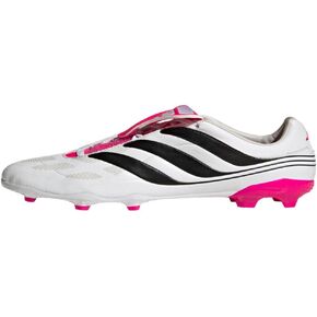 adidas Predator Precision.3 Youth Firm Ground Soccer Shoes - Fold-Over Tongue, Soft Leather Forefoot, Firm Ground Outsole, Lightweight Synthetic Upper
