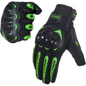 1Storm Motocross Motorcycle Goat Leather Gloves BMX MX Bike Bicycle Cycling Hard Reinforced Knuckle Touch Screen