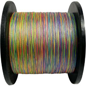 خط صيد مجدول 4 خيوط مقاومة للتآكل، 109/218/328 ياردة اختبار للمياه المالحة، 10-100 رطل، فعال من حيث التكلفة، بدون تمدد، قطر أصغر لمزيد من الرؤية، ألوان متنوعة in Kuwait