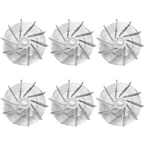 Plastic Impeller Motor Fan Vacuum Cleaner Replacement Part for Eureka Sanitaire 12988 Vacuum Cleaner Plastic Motor Fan # 12988 (6-Pack)