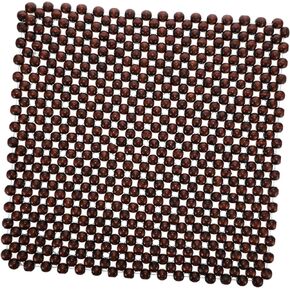 Car Seat Mat Car Seat Cushion 2 Pcs Wooden Bead Cushion Car Cushion Seat Car Seat Coat Cool Cushion for Car Wood Beads Seat Cushion Breathable Seat Cushion