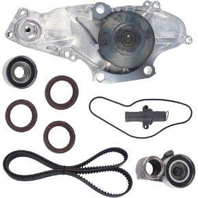 TKH-002 Timing Belt Kit with Water Pump fit for 2003-2020 Acura MDX RDX RL TL TSX ZDX 2003-2017 Honda Accord Crosstour Odyssey Pilot Ridgeline Saturn Vue 3.0L 3.5L 3.7L V6