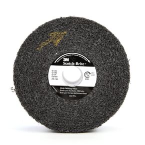 Scotch-Brite 13333 Multi-Finishing Wheel, 12" x 1" x 5" 2S CRS, 12" Diameter, 3000 RPM