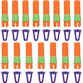 VILLCASE 30 Pcs Oil Pastel Extender Crayon Extender Drawing Stick Extender Crayon Stick Cap Drawing Crayon Sharpener Crayon Pen Cap Oil Painting Stick Extender Drawing Crayon Cap