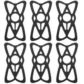 Motorcycle Phone Mount Tether 6 Pack,Replacement Silicone Bands for Bike Phone Holder, Phone Holder Grip Rubber Strap Security Bands for Bike, Bicycle,Motorcycle, Handlebar,Scooter