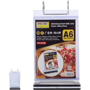 Menu Stand Flip, Menu Holder Menu Display Stand Menu Display Holder Desktop Display Stand Flip Sign Holder Poster Sign Holder Flip Menu Stand A4 Acrylic Pvc