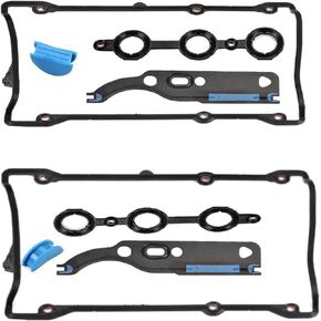 Donepart Valve Cover Gaskets with Cam Chain Tensioner Compatible for Audi A6 A4 S4 Allroad 1997-2005 Volkswagen Passat 1998-2005 2.7L 2.8L