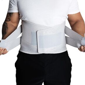 Back Support Belt Brace for Lower Back Pain Relief, Sciatica, Herniated Disc, Scoliosis, Posture Correction, Wide Lumbar and Core Support. Breathable Belt for Man/Woman, Back and Core Support - Durable - Wide Belt - Medical Grade Materials- Adjustable Sup