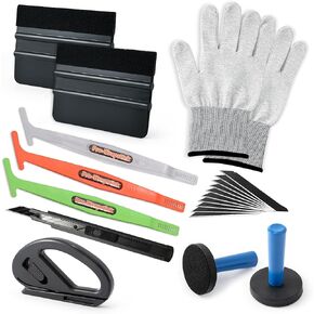 Gomake Window Tint Kit,Window Tint Tools Window Tint Application Tools Kit Vehicle Glass Protective Film Installing Tool Car Window Squeegee Automotive Scrapers Tint Tool for Car Wrapping Window Tinti