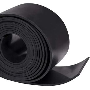 Neoprene Rubber Strip Roll,12" Wide × 48" Long by 1/8"(.125)" Thick, Easy Cut Solid Neoprene Rubber Sheet for DIY Gaskets, Pads, Seals, Crafts, Flooring,Weather Stripping, Anti-Slip,Leveling