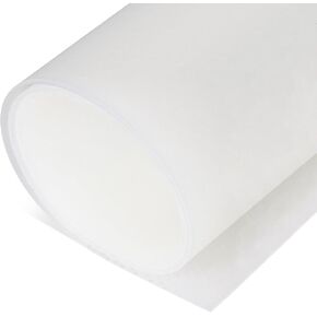 Translucent Silicone Sheet, 50A Durometer Rubber Sheet, Semi Clear Silicone, Resistant -80 to 450°F, Food-Grade Silicone Placemat, 450% Elongation, Made in The USA, 1/16 x 9" x 12" in Kuwait