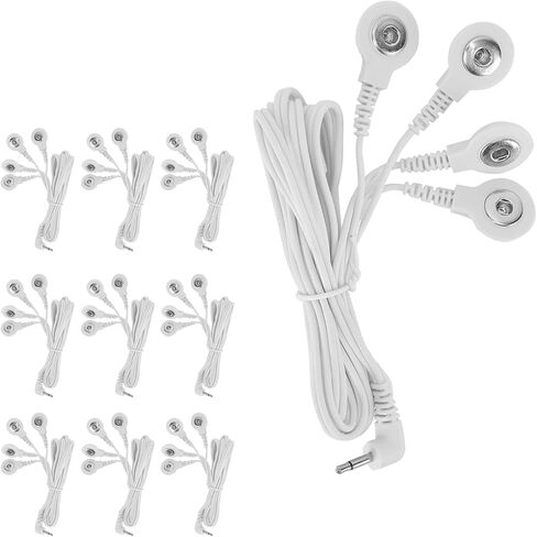 10 قطع من أسلاك تدليك عشرات - BesCable بزاوية تيار مستمر 2.5 مم إلى 3.5 مم موصل كبس سلك كهربائي من الرصاص لآلة تدليك عشرات الرقمية in Kuwait