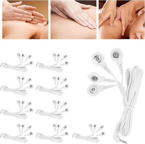 10 قطع من أسلاك تدليك عشرات - BesCable بزاوية تيار مستمر 2.5 مم إلى 3.5 مم موصل كبس سلك كهربائي من الرصاص لآلة تدليك عشرات الرقمية in Kuwait