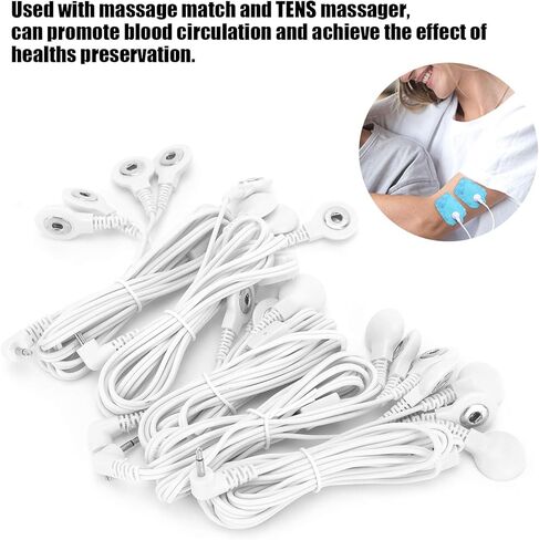 10 قطع من أسلاك تدليك عشرات - BesCable بزاوية تيار مستمر 2.5 مم إلى 3.5 مم موصل كبس سلك كهربائي من الرصاص لآلة تدليك عشرات الرقمية in Kuwait