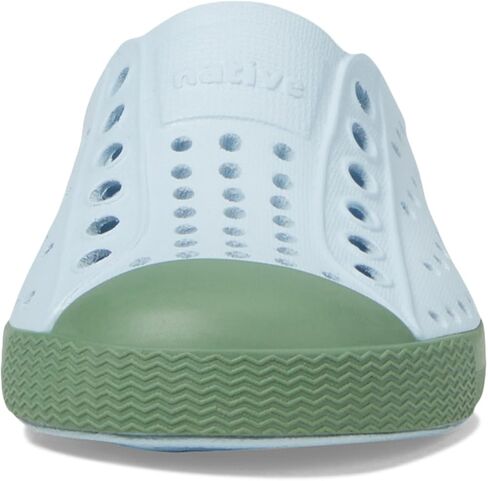 Native Shoes Kids Jefferson (طفل صغير/طفل صغير) - جزء علوي وبطانة من مادة EVA - ثقوب للتحكم في درجة الحرارة أزرق هوائي/أخضر بحيرة 6 طفل صغير M in Saudi Arabia