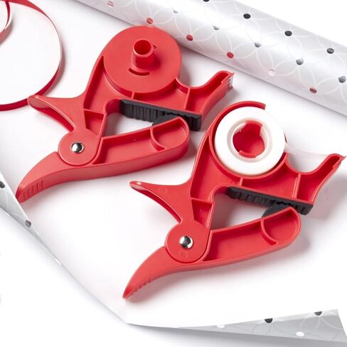 Pack of Clips for Various Types of Paper with Built-in Tape Dispenser and Littel elf Wrapping Paper Cutter. Comes with 2 Tools to Hold The Wrapping Paper with Holder and Clips, for Different Places.… in Saudi Arabia