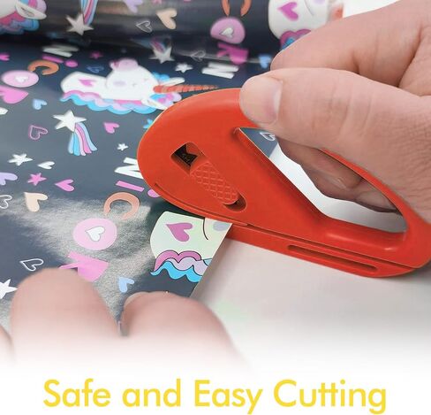 Pack of Clips for Various Types of Paper with Built-in Tape Dispenser and Littel elf Wrapping Paper Cutter. Comes with 2 Tools to Hold The Wrapping Paper with Holder and Clips, for Different Places.… in Saudi Arabia