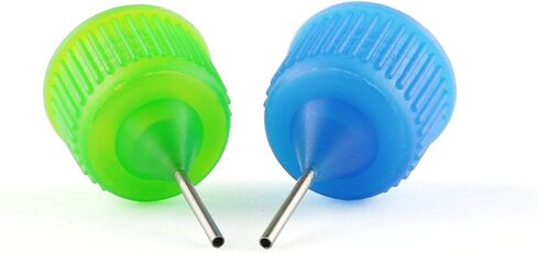 E-outstanding 10pcs Applicator Tips Caps 5 Colors (Black, Red, Blue, Green, Orange) Universal Needle Tip Cover Replacement for Applicator Bottles 5-30ml in Saudi Arabia