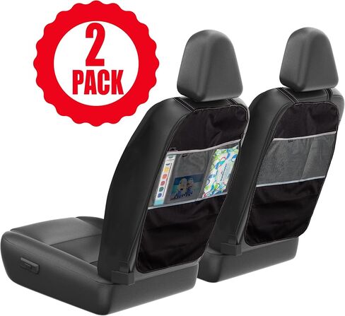 Graco Deluxe Backseat Car Organizer, Kick Mats Back Seat Protector with Tablet Holder, Cup Holders and Convenient Storage Pockets, Waterproof Nylon in Saudi Arabia