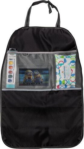 Graco Deluxe Backseat Car Organizer, Kick Mats Back Seat Protector with Tablet Holder, Cup Holders and Convenient Storage Pockets, Waterproof Nylon in Saudi Arabia