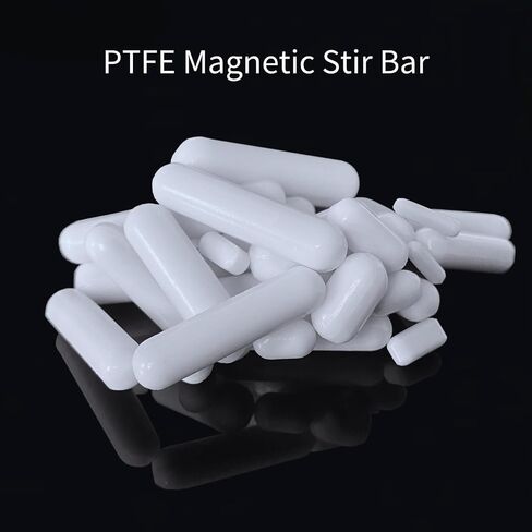 12 قطعة PTFE قضيب تحريك مغناطيسي، محرك مغناطيسي خلاط تحريك القضبان 10 مم/0.39 بوصة in Kuwait
