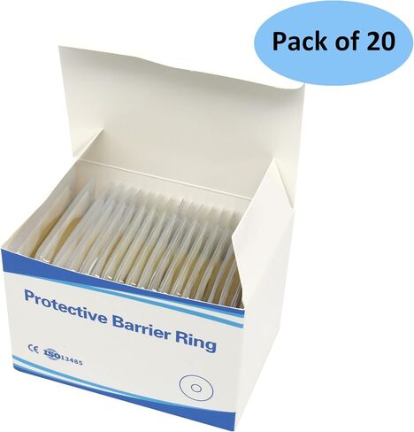 Elastic Moldable Ostomy Barrier Rings- Outer Diameter 2" (48mm) 4mm Thickness -Ostomy Supplies Non-Leaking Seal for Stoma, Sting-Free Hydrocolloid Skin Barrier Extender Ring for Colostomy Bags, 10PCS in Kuwait