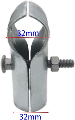 4 قطع 1-3/8"X1-3/8" سلسلة ربط السور T المشبك، نهاية السكك الحديدية T المشبك/لوحة T المشابك، مشابك السياج الفولاذية المجلفنة مع البراغي والصواميل in Kuwait