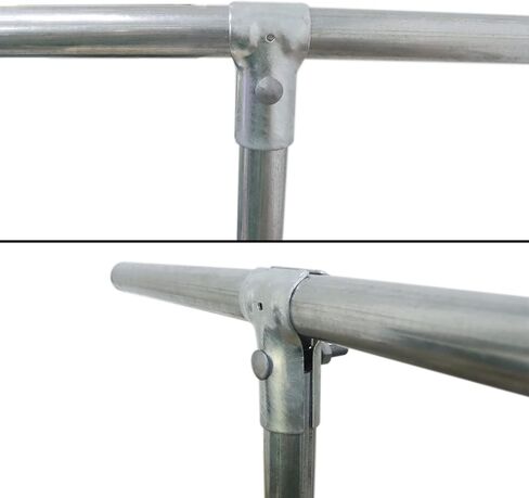 4 قطع 1-3/8"X1-3/8" سلسلة ربط السور T المشبك، نهاية السكك الحديدية T المشبك/لوحة T المشابك، مشابك السياج الفولاذية المجلفنة مع البراغي والصواميل in Kuwait