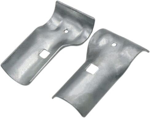 4 قطع 1-3/8"X1-3/8" سلسلة ربط السور T المشبك، نهاية السكك الحديدية T المشبك/لوحة T المشابك، مشابك السياج الفولاذية المجلفنة مع البراغي والصواميل in Kuwait