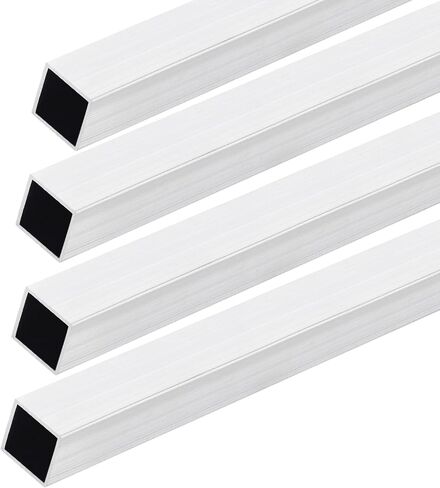 DMiotech 4Pack (15mm x 15mm x 1.5mm) 6063 Aluminum Square Tube 200mm Length Industry Metal Tubing for Machinery Frame Construction DIY Projects in Saudi Arabia