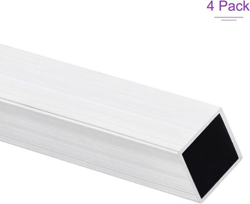 DMiotech 4Pack (15mm x 15mm x 1.5mm) 6063 Aluminum Square Tube 200mm Length Industry Metal Tubing for Machinery Frame Construction DIY Projects in Saudi Arabia
