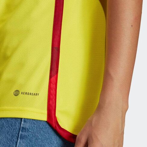 adidas Colombia 22 Home Jersey Women's, Yellow, Size L in Saudi Arabia