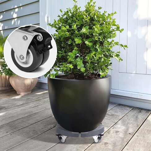 W B D WEIBIDA Trash Can Dolly Wheels Adjustable 15-19 Inch Round Dolly with 4 Wheels Drum Dolly Heavy Duty 440lbs Keg Dolly Large Barrel Dolly Multi Functional Rolling Dolly Cart Plant Dolly in Saudi Arabia