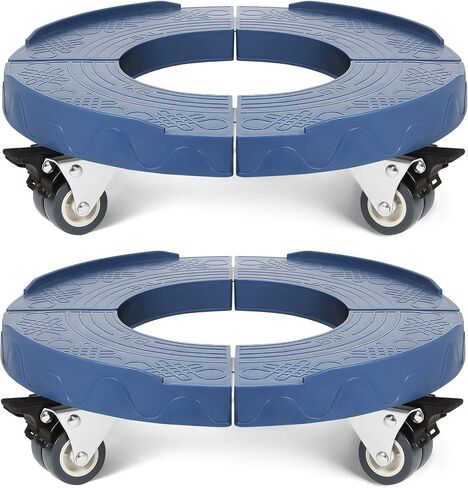 W B D WEIBIDA Trash Can Dolly Wheels Adjustable 15-19 Inch Round Dolly with 4 Wheels Drum Dolly Heavy Duty 440lbs Keg Dolly Large Barrel Dolly Multi Functional Rolling Dolly Cart Plant Dolly in Saudi Arabia