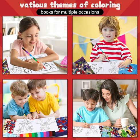 كتب تلوين سبايدر أميزينج فريندز - 36 قطعة للأطفال، مجموعة كتب رسم صغيرة DIY لحفلات العنكبوت، هدايا أعياد الميلاد، هدايا الحفلات، مستلزمات الأنشطة الصفية، ديكورات in Saudi Arabia